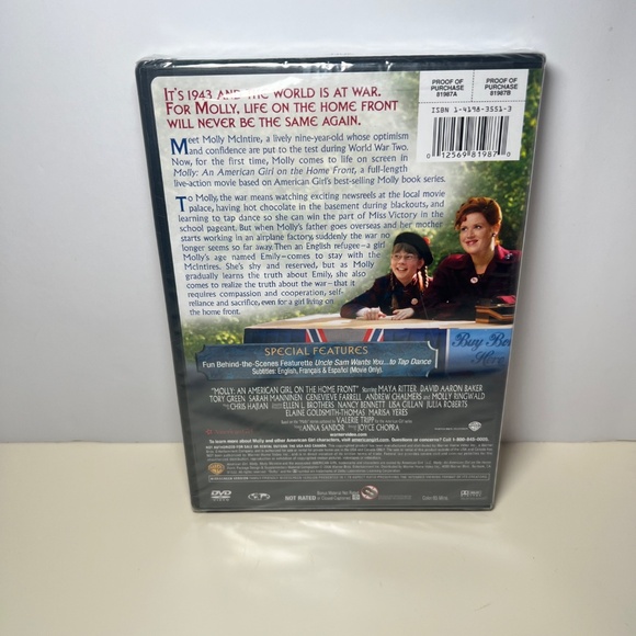 Molly American Girl Doll Story DVD Sealed New In Package - Picture 2 of 3